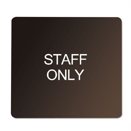 6" x 6" Pearl Grey on Dark Neutral Plaque with Rounded Corners STAFF ONLY