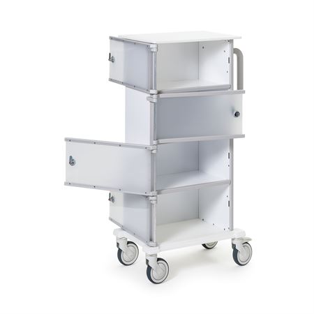 Pharmacy Cart 24.5"W x 15"D x 48"H 1 Cabinet Door - Combi Cam Lock