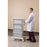 Pharmacy Cart 24.5"W x 15"D x 48"H 4 Cabinet Doors - Key Locks