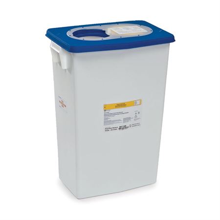 Pharmacy Waste Container with Counterbalance Lid 3gal - 13.75"W x 6.5"D x 17.5"H