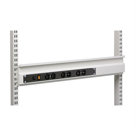 72"W Table Accessories Steel Shelf with Lip for Double Bay Uprights