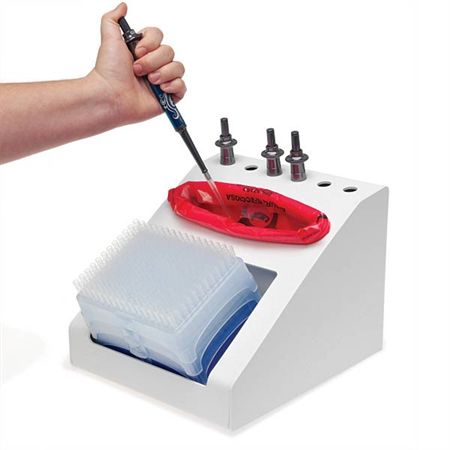 Pipette Caddy Pipette Workstation with Disposal Zone - 9.25"W x 10.5"D x 8"H