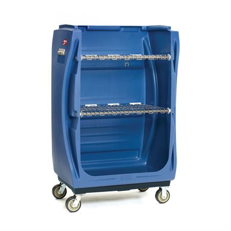 Bulk Polymer Linen Cart With 4 Swivel Casters - 29.5"W x 48"D x 72"H