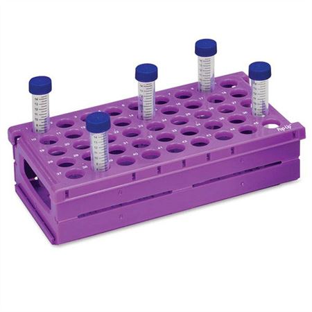 Pop-Up Rack For 15mL Tubes - Purple - Holds 45