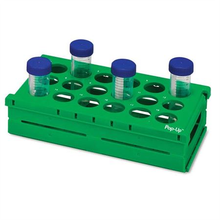 Pop-Up Rack For 50mL Tubes - Green - Holds 18