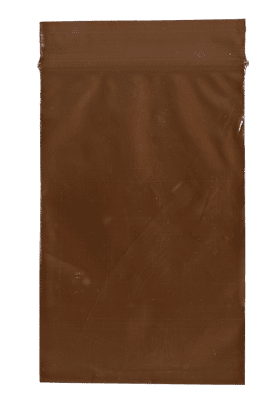 Zip Closure Bag, 6" x 8", Amber