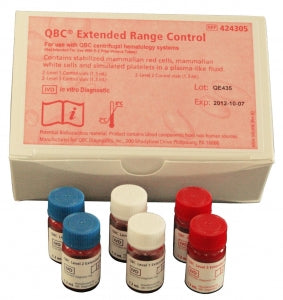 Drucker Diagnostics QBC Extended Range Hematology Control Samples - CONTROLS, EXTENDED RANGE, QBC, HEMATOLOGY - 424305