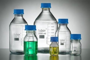 Qorpak Hybex Borosilicate Media Bottles - BOTTLE, MEDIA, GL32, 46MM ODX88MM H, 50ML - 235259