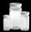 Qorpak ValuLine Clear Graduated Medium Round Bottles with PP / PTFE Cap - Graduated Bottle with PTFE-Lined Cap, Clear, 16 oz. - 239218