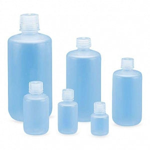 Qorpak Narrow Mouth PP Lab Style Bottles - BTL, PP NM LAB STYLE, LNRLS CP, NAT, 16OZ - 249443