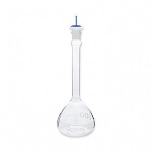 Qorpak Volumetric Flask - FLASK, VOLU, CLASS A, TC, W/PP STOPPER, 100ML - 278392