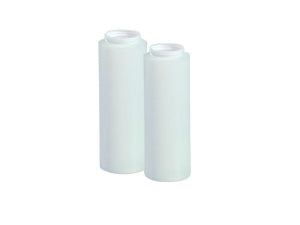 Qorpak Natural HDPE Wide Mouth Cylinder Bottles No Cap - BOTTLE, HDPE CYLINDER, 38-400 NCK, NAT, 16OZ - 501425