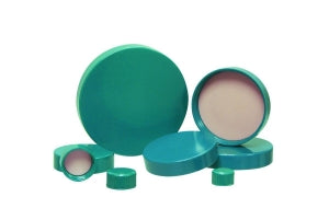 Qorpak F127 and PTFE Lined Thermoset Caps - CAP, THERM F217 & PTFE LND, GRN, 70-400 NCK - CAP-00078