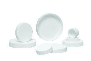 Qorpak Unlined Polypropylene Caps - Polypropylene Unlined Caps, White, 89-400 Neck Finish - CAP-00322