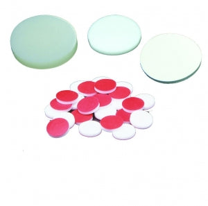 Qorpak PTFE / Silicone Septa Caps - PTFE / Silicone Septa, 0.125" Thick, Natural, 24-400 Neck Finish - CAP-00515