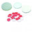 Qorpak PTFE / Silicone Septa Caps - PTFE / Silicone Septa, 0.125" Thick, Natural, 24-400 Neck Finish - CAP-00515