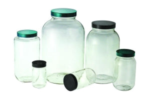 Qorpak Clear Glass Standard Wide Mouth Bottles No Cap - BOTTLE, STD WM, 48-400 NECK, CLR, 4OZ - GLA-00869