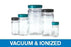 Qorpak Vacuum / Ionized Round Bottles with Thermoset / F217/PTFE Lined - Vacuum and Ionized Graduated Bottle with PTFE-Lined Cap, Clear, 1 oz. - GLC-01453