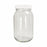 Qorpak Clear Standard Wide Mouth Bottles W/Metal Plastisol Lined Cap - BOTTLE, STD WM, PLASTISOL CAP, CLR, 8OZ - GLC-01778