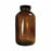 Qorpak Vacuum / Ionized Amber Packer Bottles with Phenolic Pulp / Vinyl Cap - Vacuum and Ionized Wide Mouth Packer Bottle with PV-Lined Cap, Amber, 1 oz. - GLC-02090