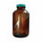 Qorpak Safety Coated Amber Packer Bottles with Thermoset F217/PTFE Cap - Safety Coated Wide Mouth Packer Bottle with PTFE-Lined Cap, Amber, 250 mL - GLC-02283