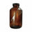 Qorpak Safety Coated Amber Packer Bottles with Phenolic Pulp / Vinyl Cap - Safety Coated Wide Mouth Packer Bottle with Pulp / Vinyl-Lined Cap, Amber, 250 mL - GLC-02285