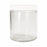 Qorpak Straight-Sided Round Jars with SturdeeSeal Foam-Lined Cap - BOTTLE, STRAIGHT RND, PE FOAM CAP, CLR, 8OZ - GLC-04868