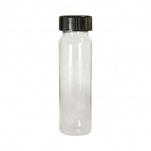 Qorpak Clear Screw Thread Vials W/Phenolic Pulp / Vinyl Cap - VIAL, SAMPLE, PV LINED CAP, CLR, 0.5DRAM - GLC-04878