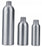 Qorpak Aluminum Bottles W/24-410 Neck No Cap - BOTTLE, ALUM BULLET, NCK, 24-410, SLV, 8OZ - MET-07265