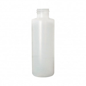 Qorpak Natural HDPE Cylinder Bottles No Cap - BOTTLE, HDPE CYLINDER, 24-410 NECK, NAT, 2OZ - PLA-03208