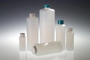 Qorpak Natural HDPE Cylinder Bottles No Cap - BOTTLE, HDPE CYLINDER, 24-410 NECK, NAT, 4OZ - PLA-03211