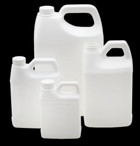 Qorpak White HDPE F-Style Jug - HDPE White F-Style Jug, 38-400 Neck, 128 oz. - PLA-03245