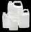 Qorpak White HDPE F-Style Jug - HDPE White F-Style Jug, 38-400 Neck, 128 oz. - PLA-03245