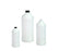 Qorpak HDPE Modern Round Bottles - BTL, HDPE MODERN RND, 28-410 NCK, NAT, 16OZ - PLA-03260