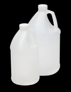 Qorpak Natural HDPE Handled Round Jugs - JUG, HDPE, 89-400 NECK, NAT, 128OZ - PLA-03274