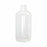 Qorpak Natural LDPE Boston Round Bottles No Cap - BOTTLE, LDPE BOSTON RND, NECK, NAT, 1OZ - PLA-03331