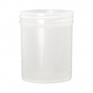 Qorpak Natural Polypropylene Jars No Cap - JAR, PP, 43-400 NECK, NAT, 1OZ - PLA-03342