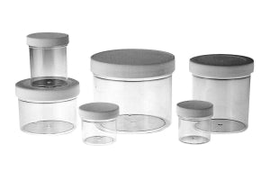 Qorpak Clear Polystyrene Jars Without Caps - JAR, PS, 89-400 NECK, CLR, 16OZ - PLA-03360