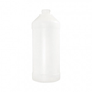 Qorpak Natural Nylon / PE Modern Round Bottles - BTL, NYLON / PE MOD RND, 28-400 NCK, NAT, 16OZ - PLA-03375