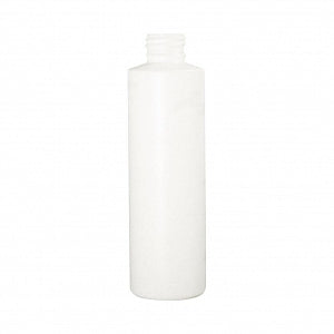 Qorpak White HDPE Cylinder Bottles No Caps - HDPE Cylinder Bottle with 24-420 Neck Finish, White, 6 oz. - PLA-05751