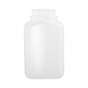 Qorpak Wide-Mouth Oblong Bottles with SturdeeSeal Foam-Lined Cap - BOTTLE, OBLONG, 17OZ, WIDE MOUTH, HDPE - PLC-03482