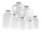 Qorpak Natural HDPE Wide Mouth Oblong Bottles W/PP Unlined Cap - BOTTLE, HDPE WM OBL, UNLINED CP, NAT, 160ML - PLC-03496