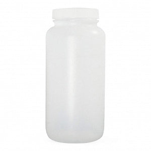 Qorpak NAT HDPE Wide RND Bottles with PP SturdeeSeal PE Foam Cap - BOTTLE, HDPE WM RND, PE FOAM CAP, NAT, 30ML - PLC-03555