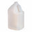 Qorpak Natural HDPE Handled Square Jug - HDPE Natural Color Jug with Polyethylene Foam Lined Cap, 128 oz. - PLC-03648