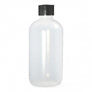 Qorpak Natural LDPE Boston Round BTLS W/Phenolic PolyCone Cap - BOTTLE, LDPE BOSTON RND, CONE CAP, NAT, 1OZ - PLC-03655