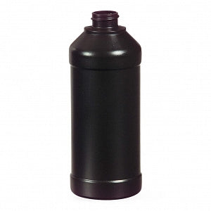 Qorpak Natural Nylon / PE Modern Round Bottles - BTL, NYLON / PE MOD RND, PTFE CP, AMB, 32OZ - PLC-03745