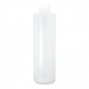 Qorpak HDPE Cylinder Bottles with PP SturdeeSeal PE Foam Lined Cap - BOTTLE, HDPE CYLINDER, PE FOAM CAP, NAT, 8OZ - PLC-04831