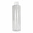 Qorpak Clear PVC Cylinder Bottles with PP SturdeeSeal PE Foam Cap - BOTTLE, PVC CYLINDER, PE FOAM CP, CLR, 16OZ - PLC-05773