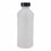 Qorpak HDPE Modern Round Bottles - BOTTLE, HDPE MODERN RND, CONE CAP, NAT, 8OZ - PLC-07871