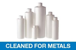 Qorpak HDPE Cylinders Bottles KaptClean for Metals - BOTTLE, HDPE CYL, PE FOAM CP, NAT, 32OZ, M2 - PLC-08967